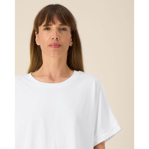 T Shirt Donna Oversized Con Maniche Rimboccate Stella Collider - personalizzabile con logo