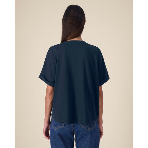 T Shirt Donna Oversized Con Maniche Rimboccate Stella Collider - personalizzabile con logo