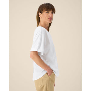T Shirt Donna Oversized Con Maniche Rimboccate Stella Collider - personalizzabile con logo