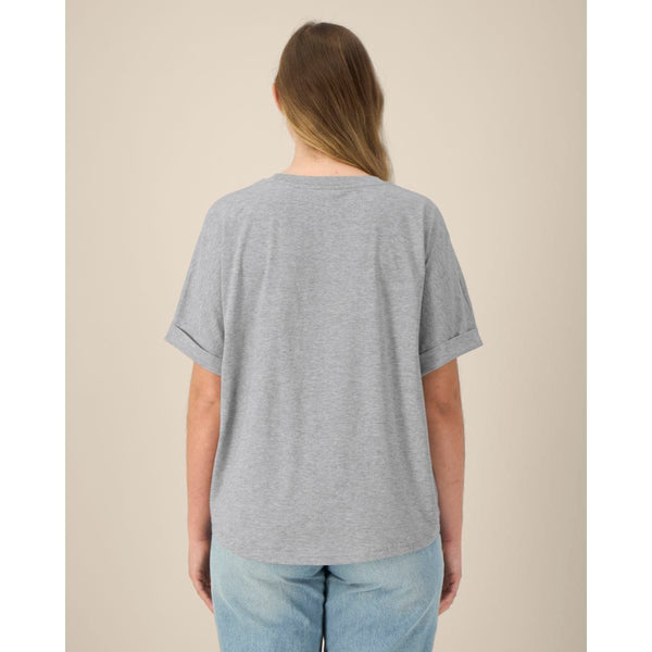 T Shirt Donna Oversized Con Maniche Rimboccate Stella Collider - personalizzabile con logo