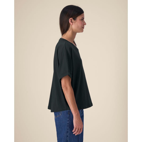 T Shirt Donna Oversized Con Maniche Rimboccate Stella Collider - personalizzabile con logo