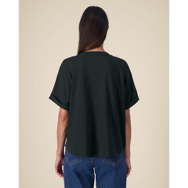 T Shirt Donna Oversized Con Maniche Rimboccate Stella Collider - personalizzabile con logo