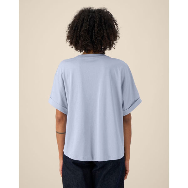 T Shirt Donna Oversized Con Maniche Rimboccate Stella Collider - personalizzabile con logo