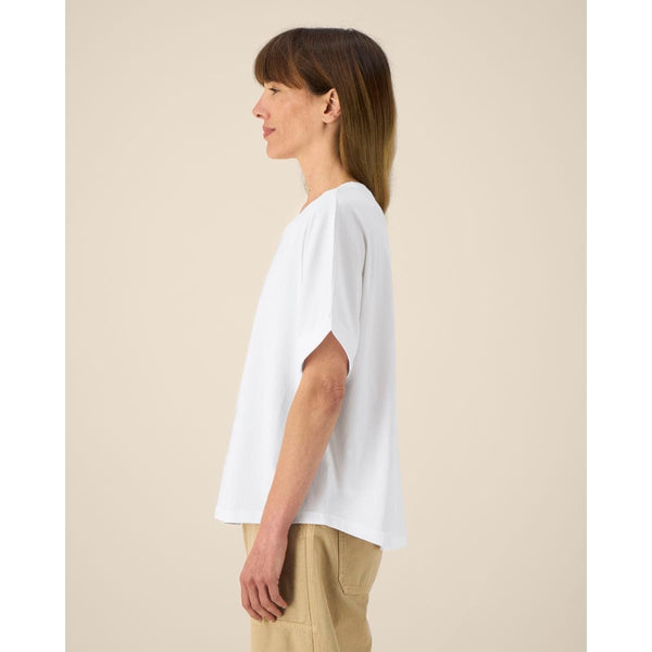 T Shirt Donna Oversized Con Maniche Rimboccate Stella Collider - personalizzabile con logo