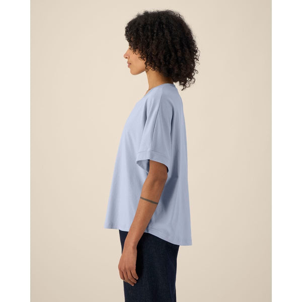 T Shirt Donna Oversized Con Maniche Rimboccate Stella Collider - personalizzabile con logo