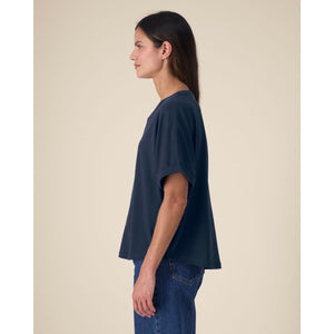 T Shirt Donna Oversized Con Maniche Rimboccate Stella Collider - personalizzabile con logo