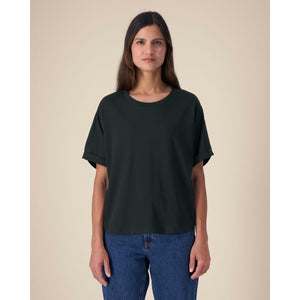 T Shirt Donna Oversized Con Maniche Rimboccate Stella Collider - personalizzabile con logo