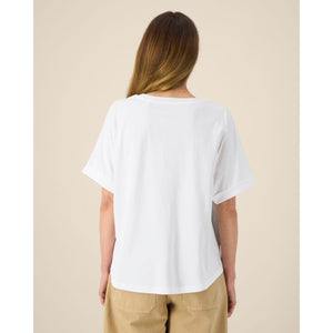 T Shirt Donna Oversized Con Maniche Rimboccate Stella Collider - personalizzabile con logo