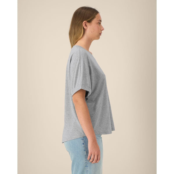 T Shirt Donna Oversized Con Maniche Rimboccate Stella Collider - personalizzabile con logo