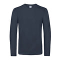 T-shirt #E190 Manica Lunga blu / S - personalizzabile con logo