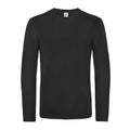 T-shirt #E190 Manica Lunga nero / S - personalizzabile con logo