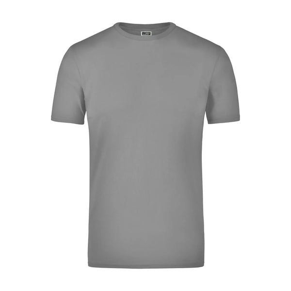 T-shirt Elastic-t grigio / S - personalizzabile con logo