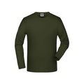 T-shirt Elastic-t Long-sleeved verde / S - personalizzabile con logo