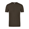 T-shirt Elastic-t marrone / S - personalizzabile con logo