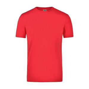 T-shirt Elastic-t rosso / S - personalizzabile con logo