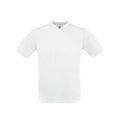 T-shirt Exact V-Neck bianco / S - personalizzabile con logo