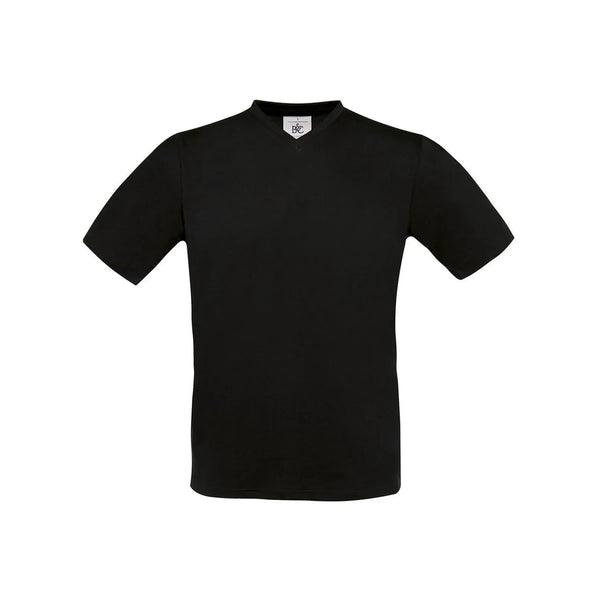 T-shirt Exact V-Neck nero / S - personalizzabile con logo