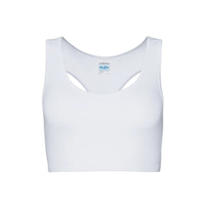 T-shirt Girlie Cool Sports Crop Top bianco / XS - personalizzabile con logo