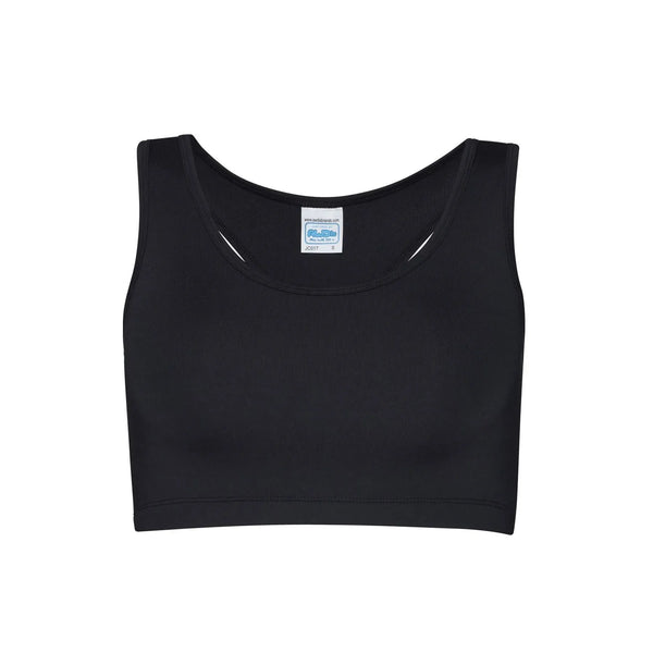 T-shirt Girlie Cool Sports Crop Top nero / XS - personalizzabile con logo