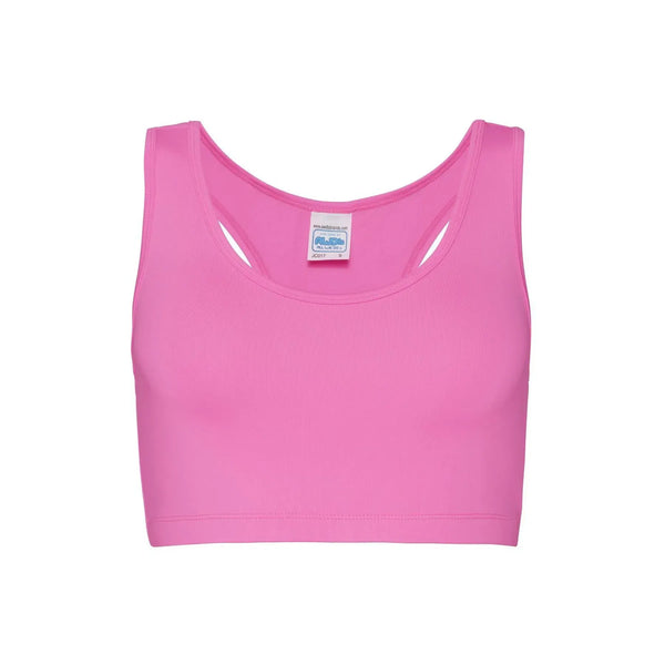 T-shirt Girlie Cool Sports Crop Top rosa / XS - personalizzabile con logo