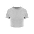 T-shirt Girlie Tri-Blend Cropped T grigio / XS - personalizzabile con logo