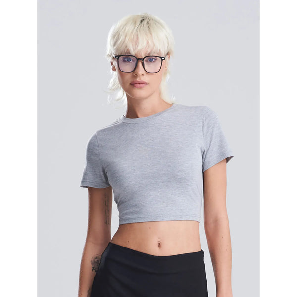 T-shirt Girlie Tri-Blend Cropped T - personalizzabile con logo