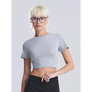 T-shirt Girlie Tri-Blend Cropped T - personalizzabile con logo