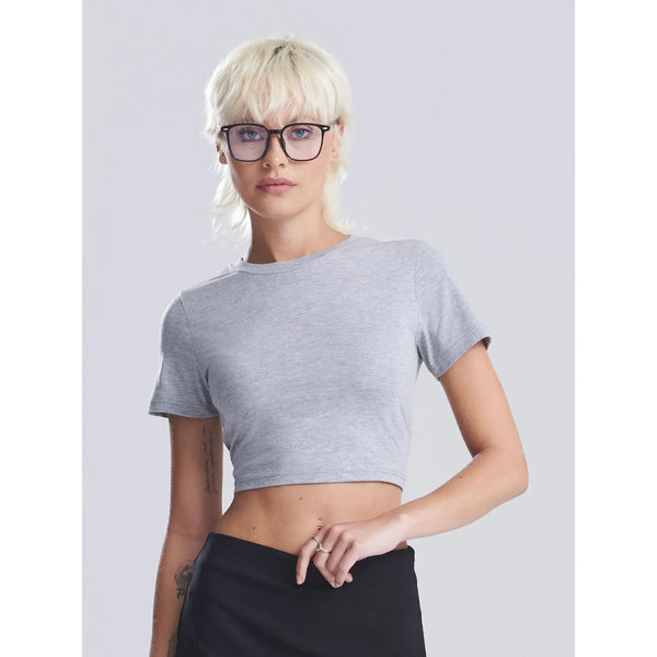 T-shirt Girlie Tri-Blend Cropped T - personalizzabile con logo