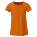 T-shirt Girls Basic-t arancione / XS - personalizzabile con logo