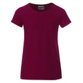 T-shirt Girls Basic-t bordeaux / XS - personalizzabile con logo