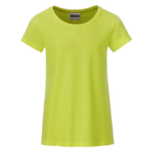 T-shirt Girls Basic-t giallo / XS - personalizzabile con logo