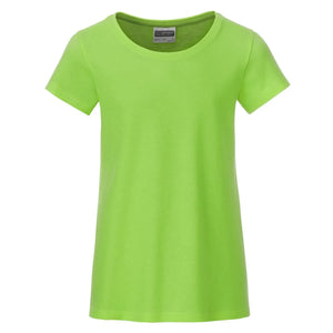 T-shirt Girls Basic-t lime-green / XS - personalizzabile con logo