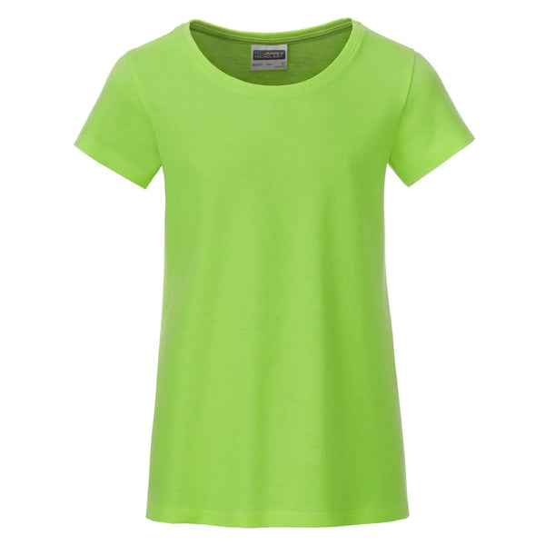 T-shirt Girls Basic-t lime-green / XS - personalizzabile con logo