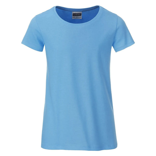 T-shirt Girls Basic-t sky-blue / XS - personalizzabile con logo