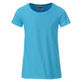 T-shirt Girls Basic-t turquoise / XS - personalizzabile con logo
