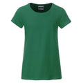 T-shirt Girls Basic-t verde / XS - personalizzabile con logo