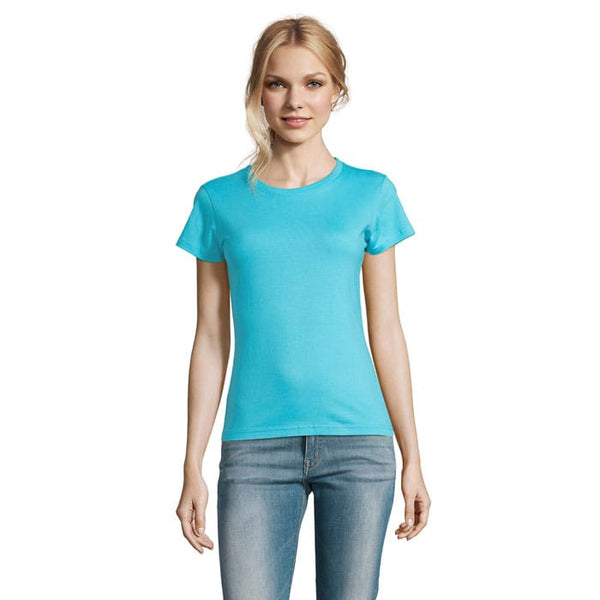 T-Shirt Imperial Donna 190 Blu Atollo / S - personalizzabile con logo