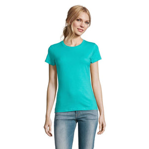 T-Shirt Imperial Donna 190 Blu Caraibi / S - personalizzabile con logo