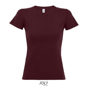 T-Shirt Imperial Donna 190 bordeaux / S - personalizzabile con logo