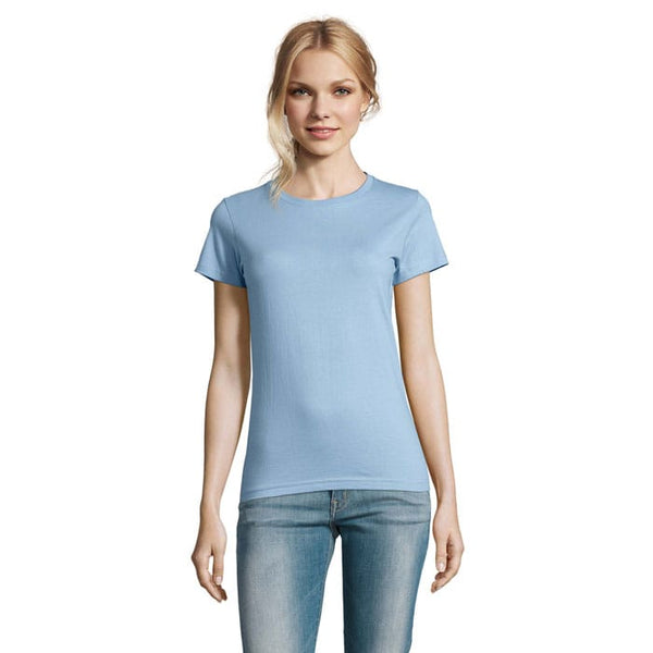 T-Shirt Imperial Donna 190 Celeste / S - personalizzabile con logo