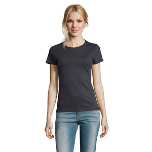T-Shirt Imperial Donna 190 Grigio Topo / S - personalizzabile con logo