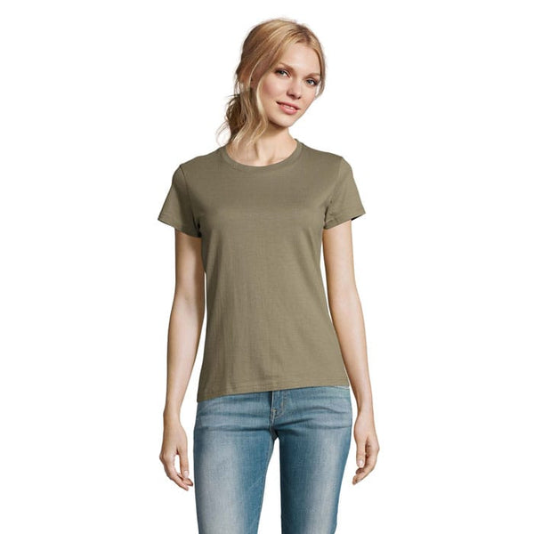 T-Shirt Imperial Donna 190 Kaki / S - personalizzabile con logo