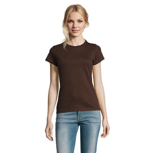 T-Shirt Imperial Donna 190 marrone / S - personalizzabile con logo