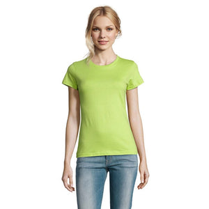T-Shirt Imperial Donna 190 verde calce / S - personalizzabile con logo