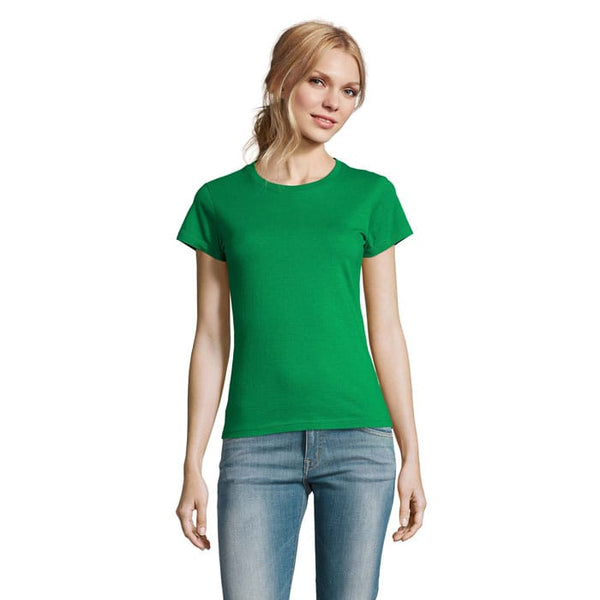 T-Shirt Imperial Donna 190 Verde Foglia / S - personalizzabile con logo