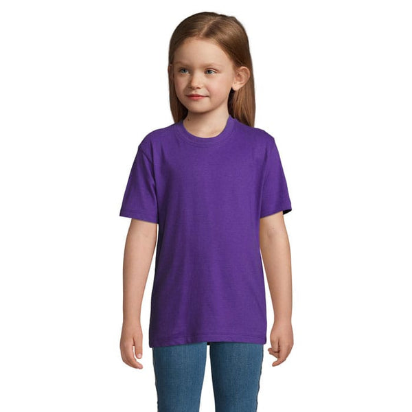T-Shirt Imperial Kids  190G Viola Scuro / M - personalizzabile con logo