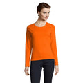 T-Shirt Imperial Lsl  Donna Arancione / S - personalizzabile con logo