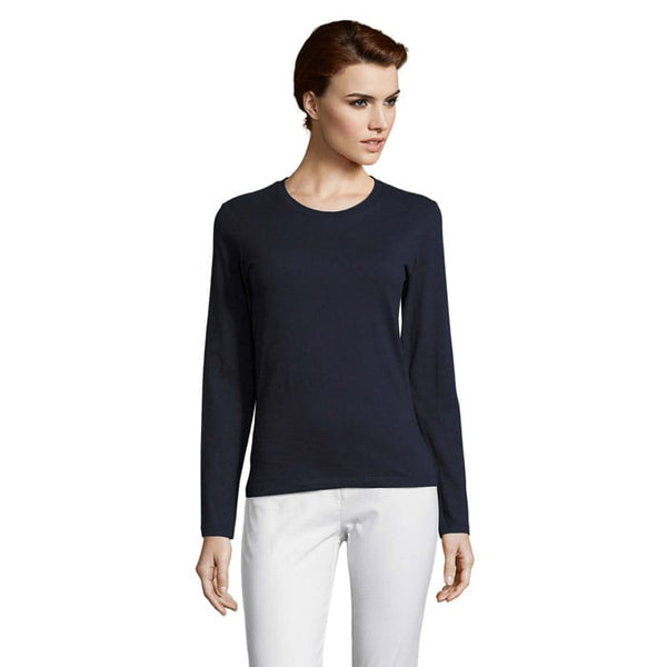 T-Shirt Imperial Lsl  Donna blu navy / S - personalizzabile con logo