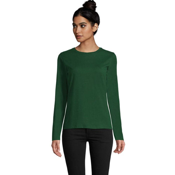 T-Shirt Imperial Lsl  Donna verde / S - personalizzabile con logo