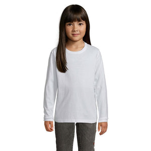 T-Shirt Imperial Lsl Kids Bianco / L - personalizzabile con logo
